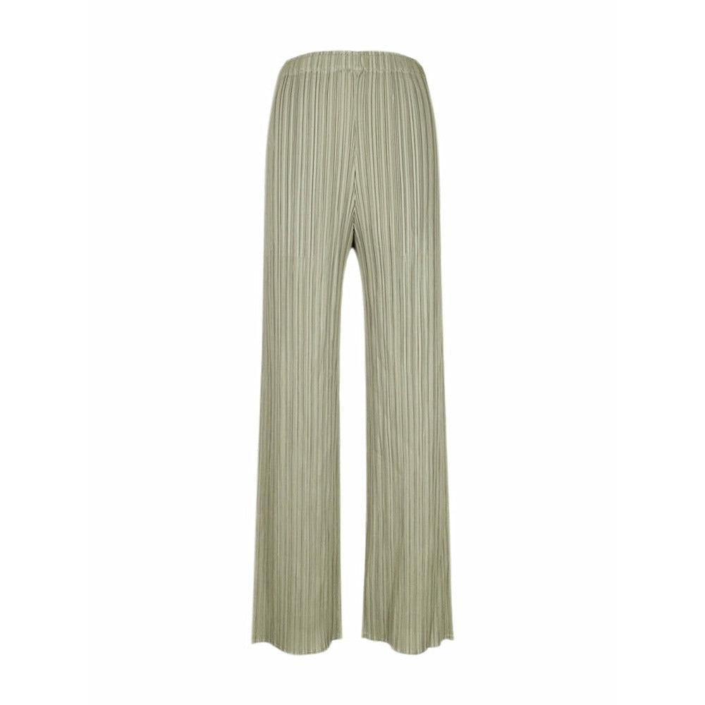 casual straight pleated pants