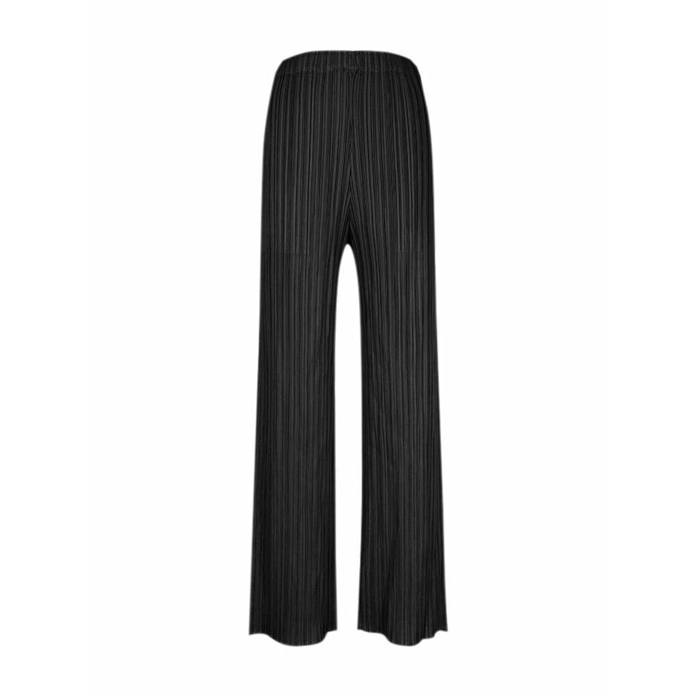 casual straight pleated pants
