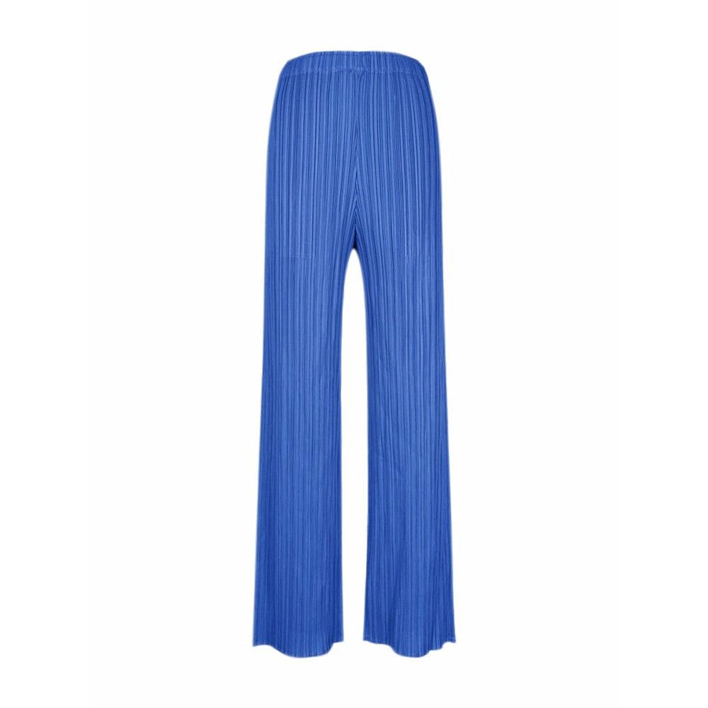 casual straight pleated pants