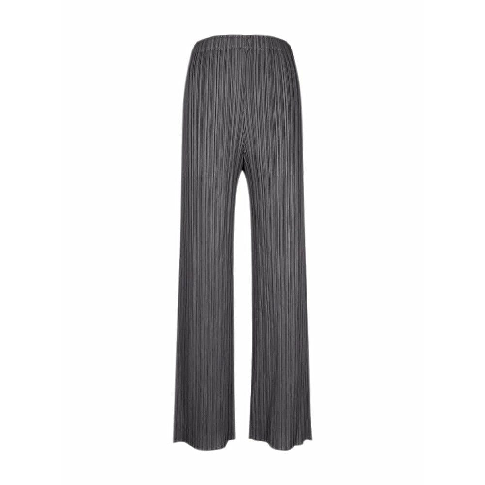 casual straight pleated pants