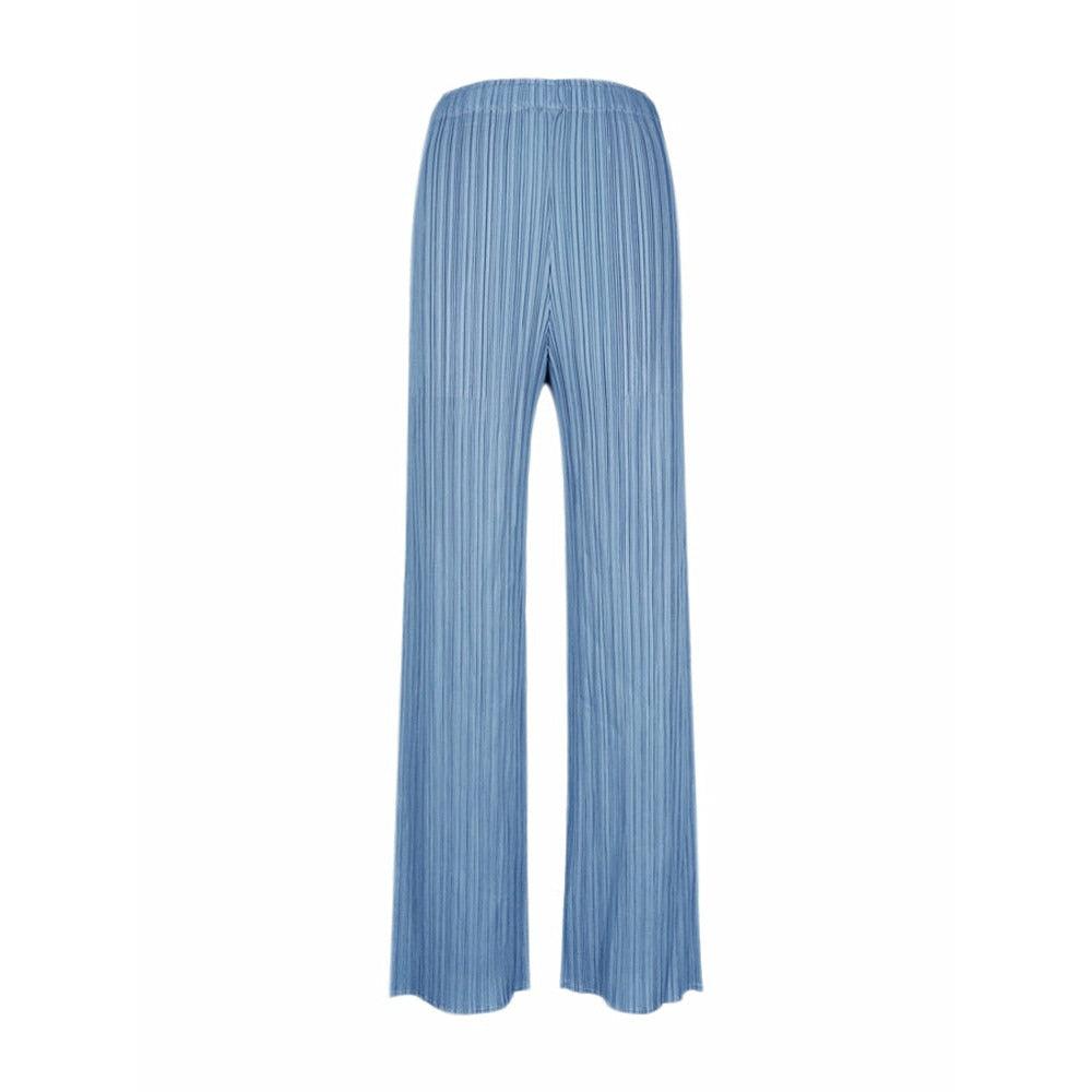 casual straight pleated pants