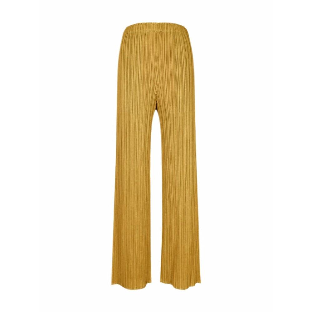 casual straight pleated pants