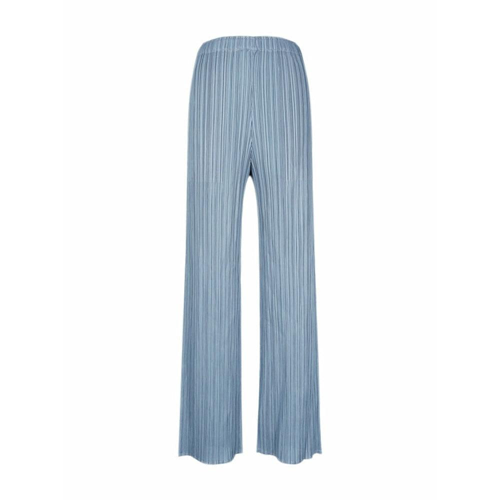 casual straight pleated pants