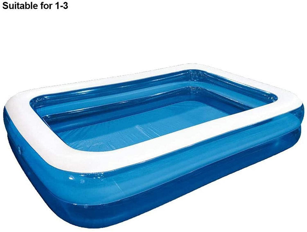 Family Inflatable Swimming Pool Outdoor, Inflatable LounPool for Baby, Kiddie, Kids, Adult, Garden, Backyard, Summer Water Party Above Gound-200CM