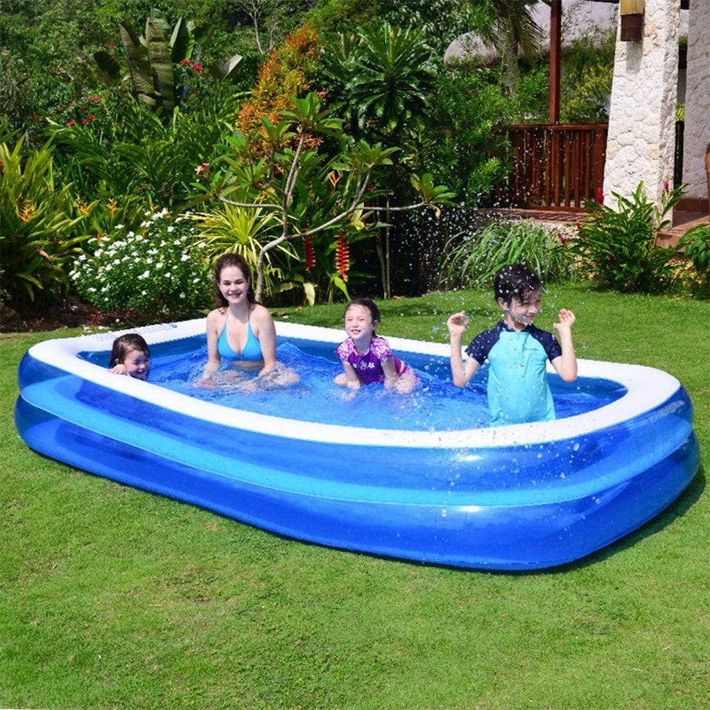 Family Inflatable Swimming Pool Outdoor, Inflatable LounPool for Baby, Kiddie, Kids, Adult, Garden, Backyard, Summer Water Party Above Gound-200CM