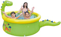 ZXCY Water Spray Swimming Pool Outdoor Dinosaur Paddling Pools Kids Pool Toys Inflatable with Inflator for Outdoor Gardens