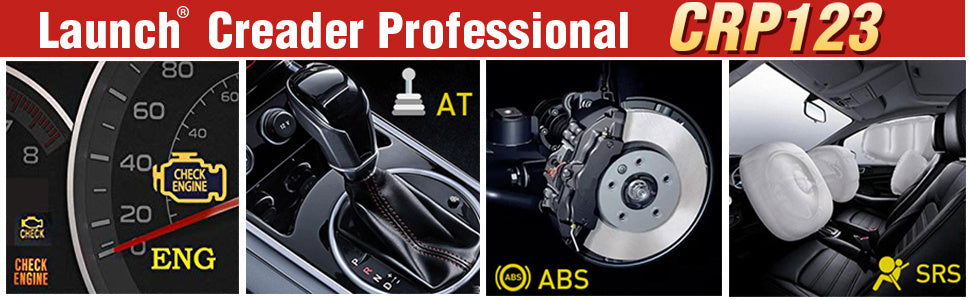 2023 Newest OBD2 Scanner CRP123 Elite: Diagnose Engine/ABS/SRS/Transmission &amp; Read SRS Airbag Codes - Lifetime Updates!