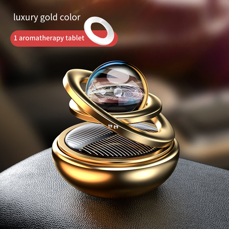 Solar-Powered Car Aromatherapy: Revitalize Your Car's Interior with this Rotating Air Freshener &amp; Purifier!