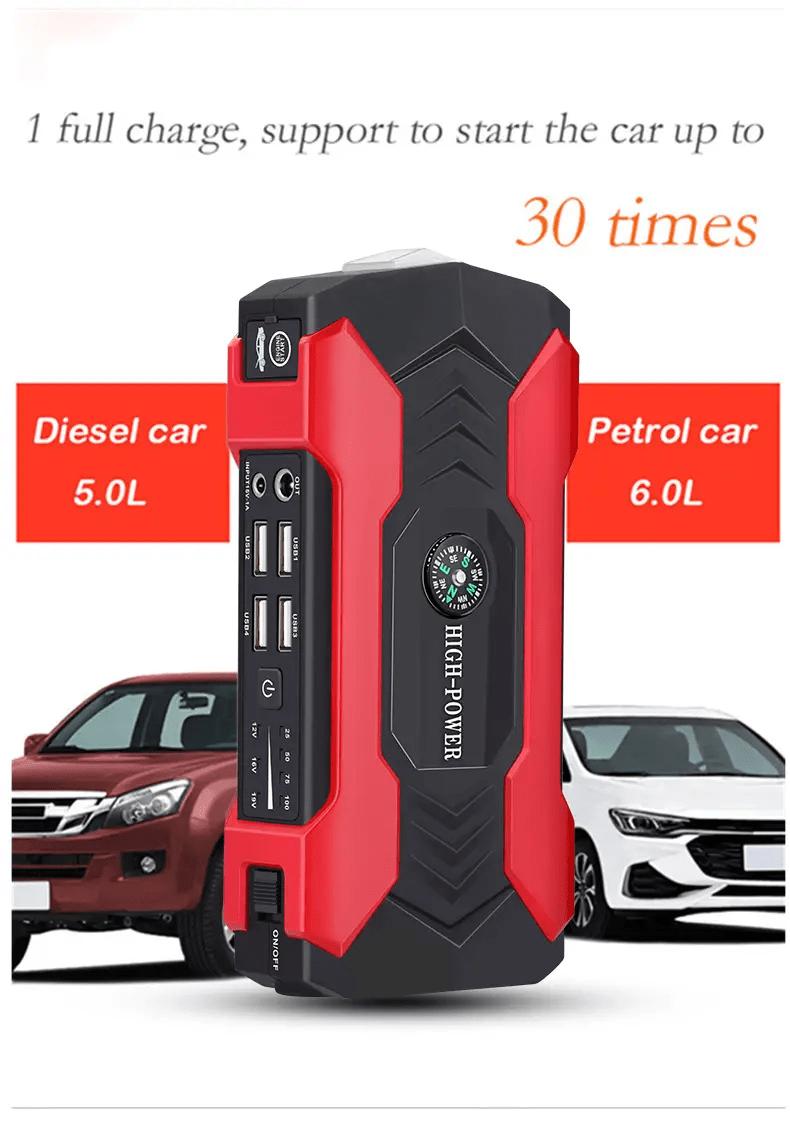 12V 200A Car Jump Starter, Portable Power Bank Starting Device, Diesel Petrol Powered 8000mAh Power Charger For Car Battery Booster