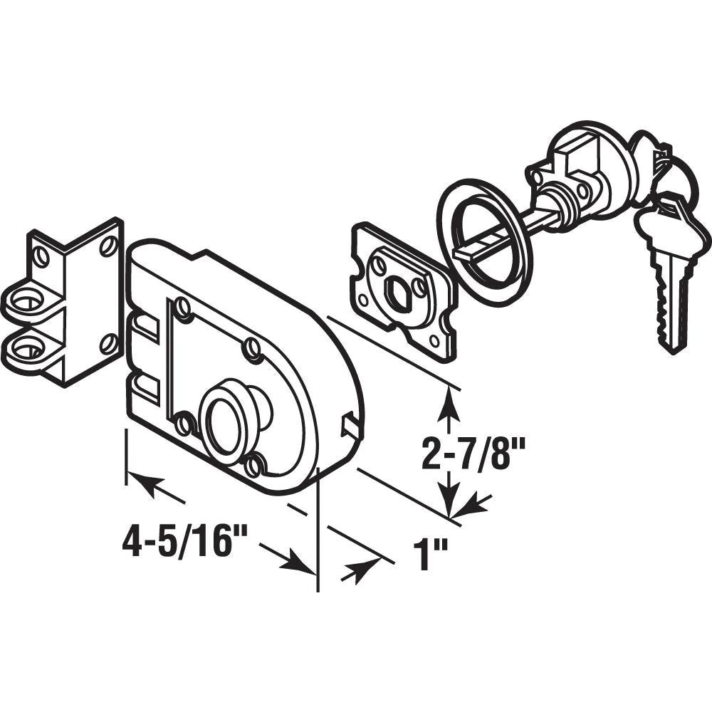 Diecast Brass, Night Latch and LocCylinder