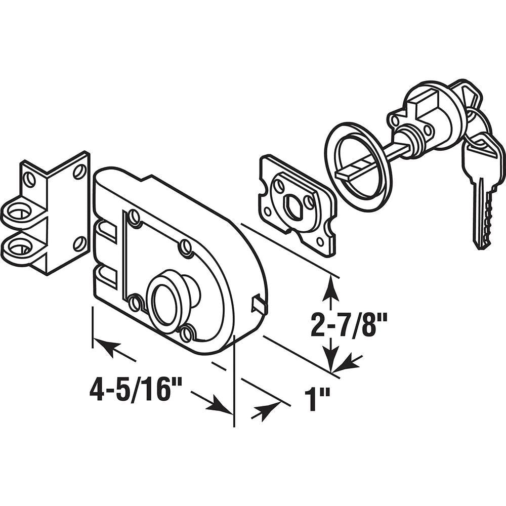 Diecast Brass, Night Latch and LocCylinder
