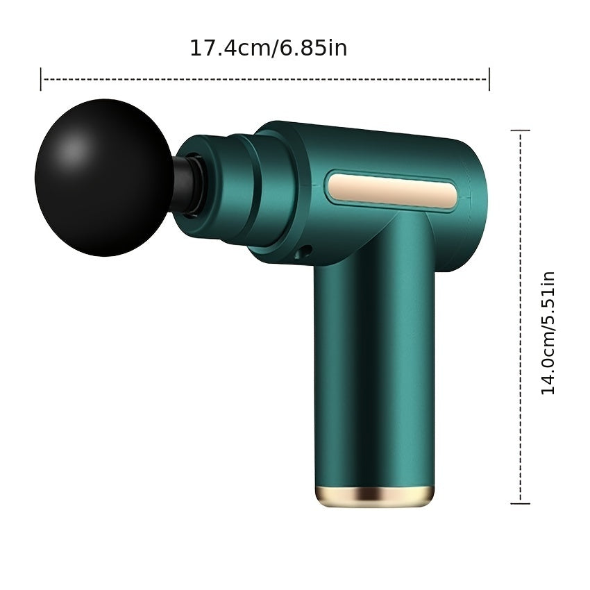 MassaGun, Deep Tissue Muscle Handheld Percussion Massager For Body, Back And Neck Relaxation, Compact Elegant  For Women