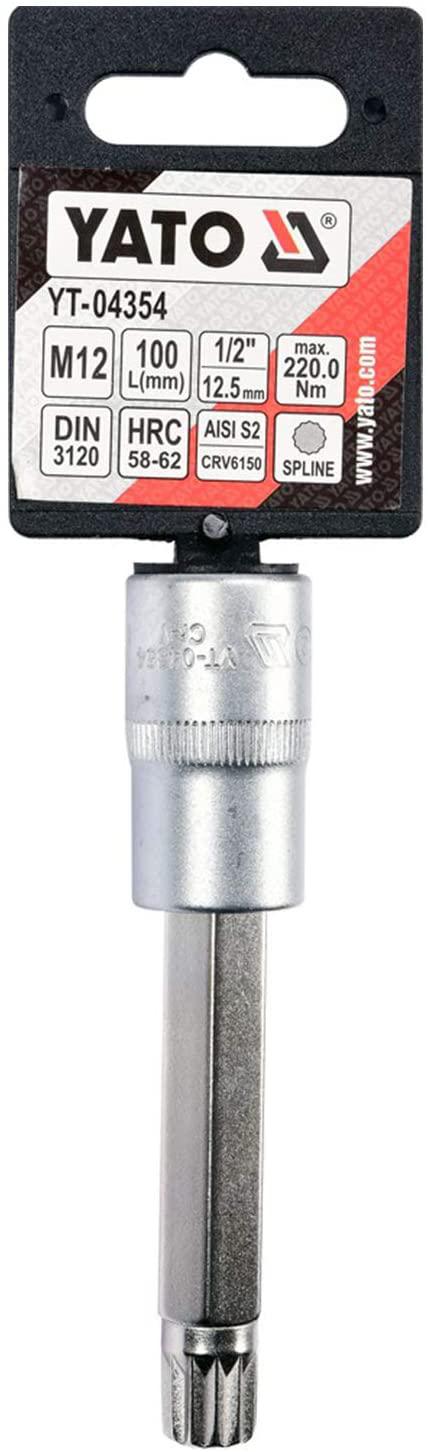 Yato Yt-04354 Socket Bit |Hand Tools|Socket Bit|Hexagonal Socket|Wrench Socket|Industrial Tools|Professional Tools|Mechanical Tools|Automobile Tools