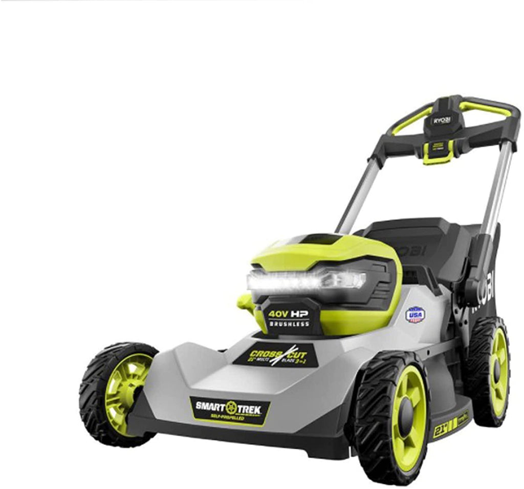 40V HP Brushless 21 in. Cordless Battery Walk Behind Dual-Blade Self-Propelled Mower with (2) 6.0 Ah Batteries & Charger