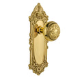 Victorian Plate 2-3/8 in. Backset Polished Brass PassaHall/Closet Egg and Dart Door Knob