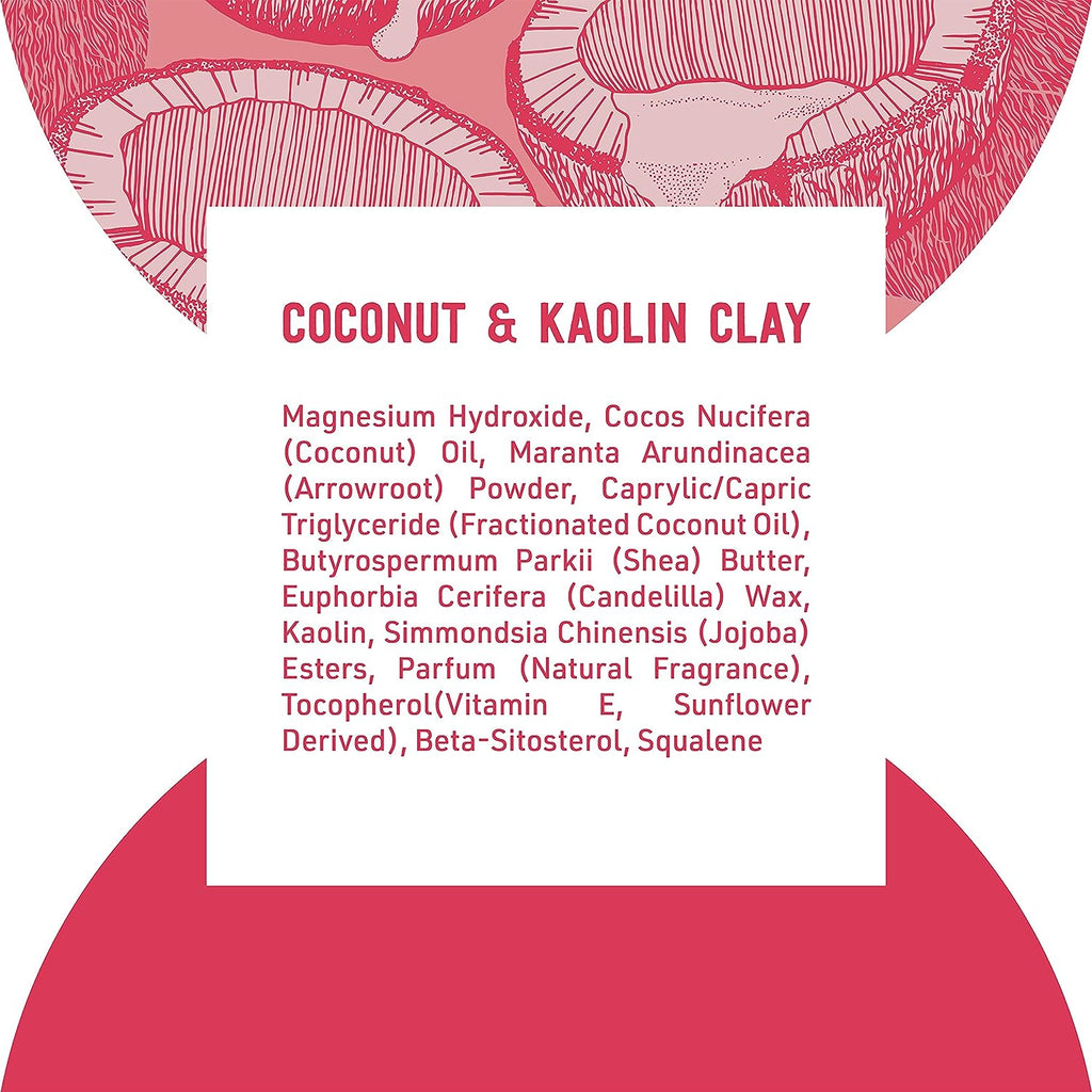 Schmidt's Aluminum Free Natural Deodorant For Women And Men, Coconut &amp; Kaolin Clay With 24 Hour Odor Protection, Certified Natural, Cruelty Free, Vegan Deodorant 2.65oz 2 Pack