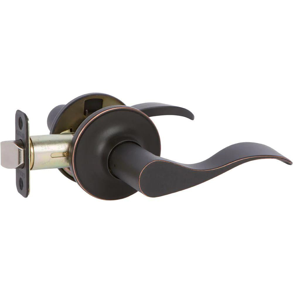 Callan Bennett Edged Oil Rubbed Bronze Hall/Closet Door Lever