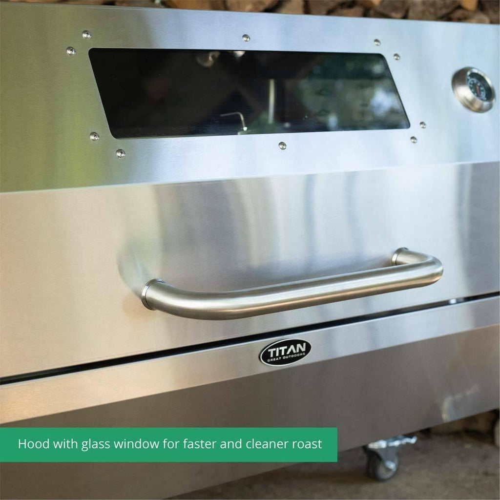 25W  Steel Rotisserie Grill, Rated 125 LB