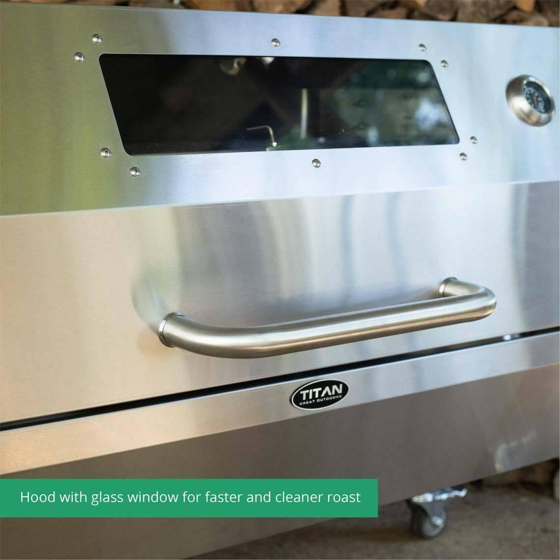 25W  Steel Rotisserie Grill, Rated 125 LB