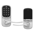 Assure Satin Nickel Door Lever Lock with Push Button Keypad
