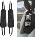 QUICTO 2PCS Car Seat Storage Hanging Bag, Multi-Pocket Seat Side Organizer, Car Multifunctional Mesh Net Pocket, Can Hold Mobile Phone, Wallet, Glasses, Suitable for Cars, SUVs, Trucks