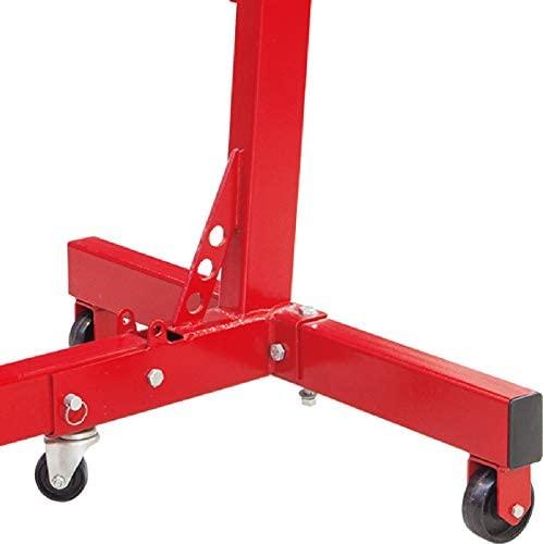 BIG RED AT37912 Torin Steel Rotating Engine Stand with 360 Degree Rotating Head and Folding Frame: 3/4 Ton (1,500 lb) Capacity, Red