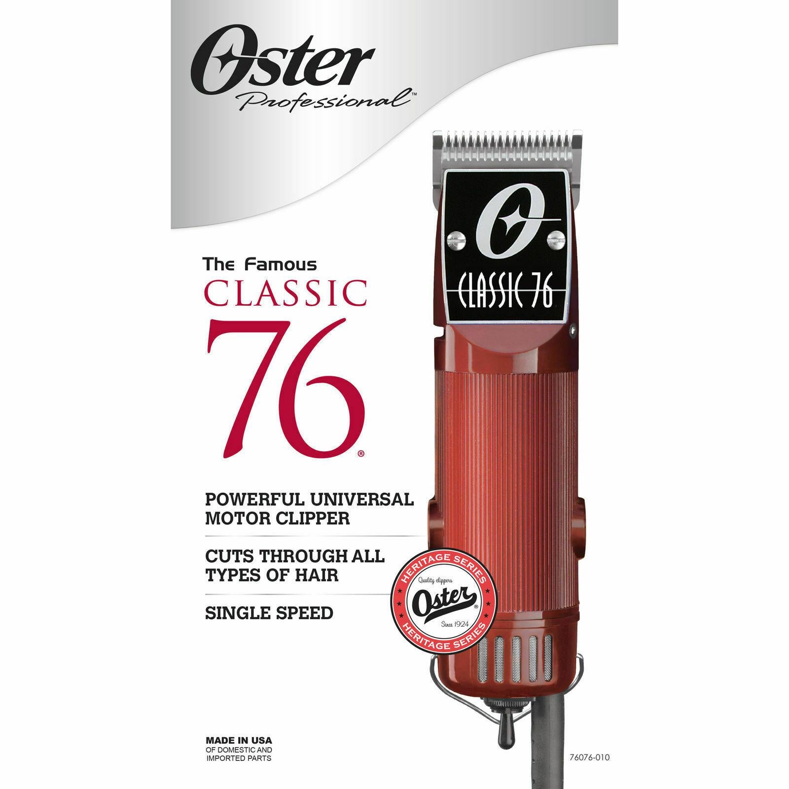 Oster Classic 76 Universal Motor Professional Hair Clipper 76076-010