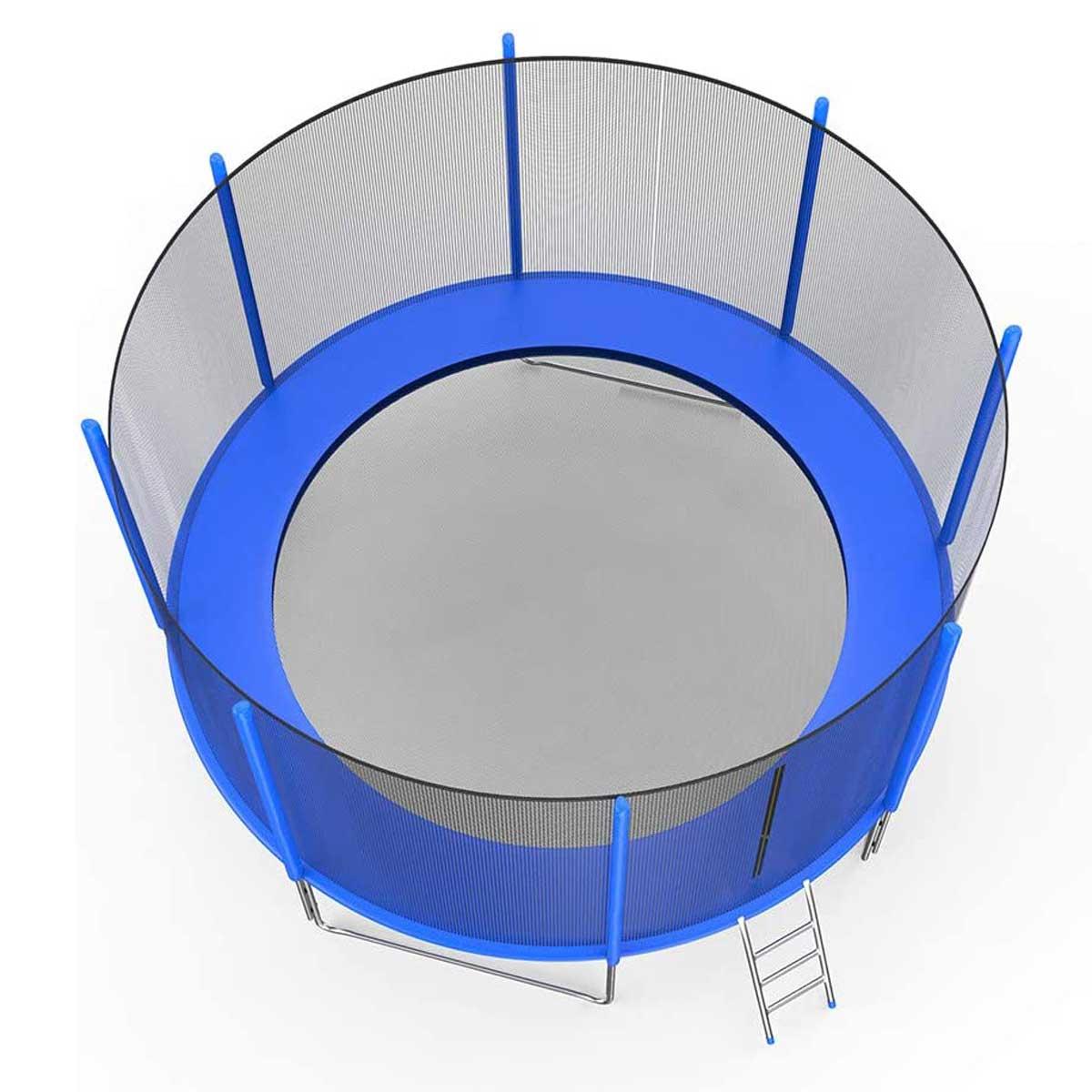 8ft Trampoline with Enclosure,300 LBS Weight Capacity for 5-6 Kids, Spring Cover Padding and Ladder,Outdoor Fitness Trampoline for Kids, Adults