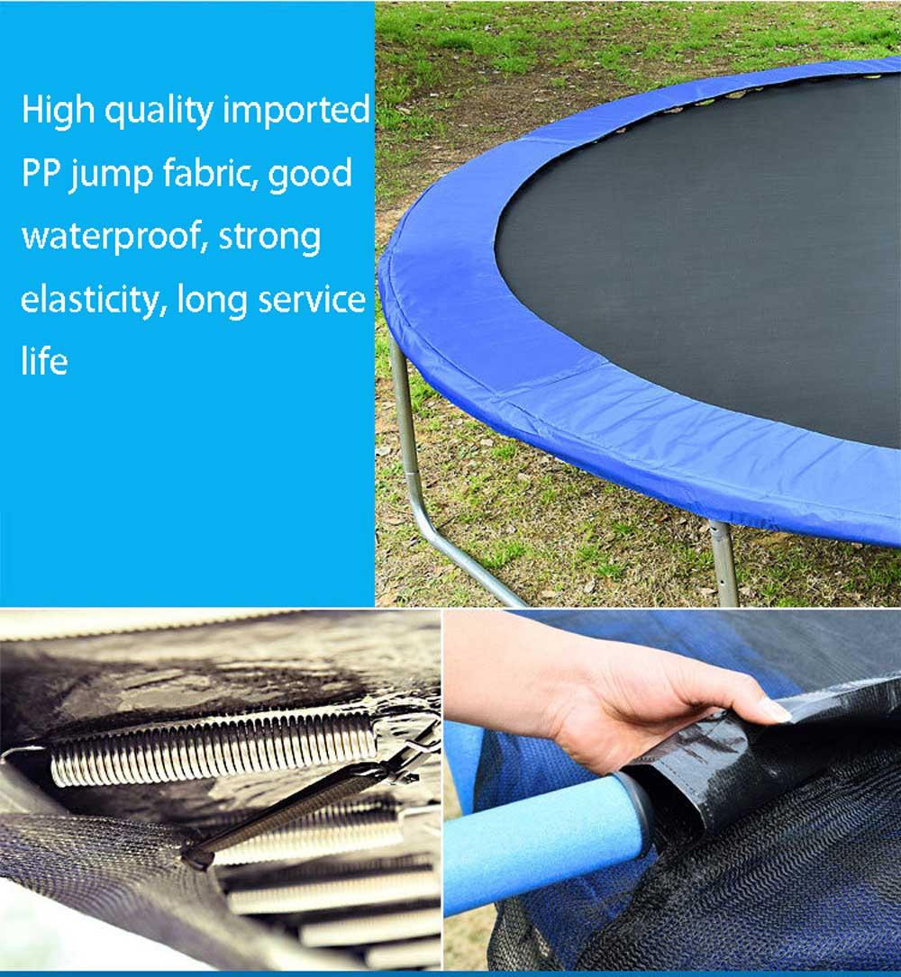 8ft Trampoline with Enclosure,300 LBS Weight Capacity for 5-6 Kids, Spring Cover Padding and Ladder,Outdoor Fitness Trampoline for Kids, Adults