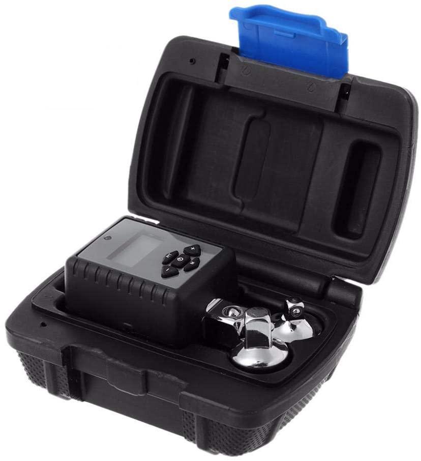 KANJJ-YU Wrench 1/2inch 10-200Nm Digital Torque Wrench Adjustable Professional Electronic Torque Wrench Bike Car Repair with 2Pcs Adapter Universal Hand Tools