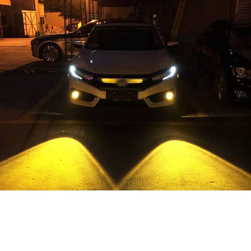 2PCS Yellow LED Car Fog Light Bulb