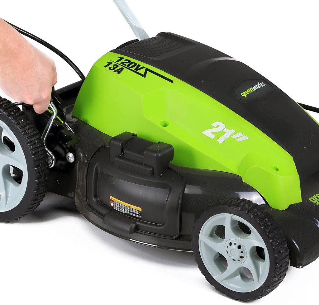 Greenworks 21-Inch 13 Amp Corded Electric Lawn Mower 25112