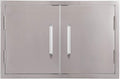 Outdoor Kitchen Double Access Doors,33X22 Inch BBQ Grill Doors,Full 304
