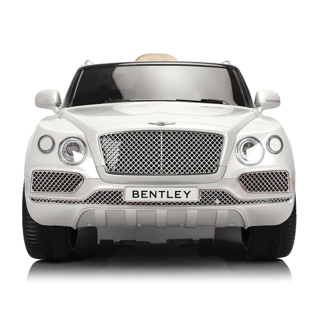 Licensed Bentley Bentayga Electric Ride on Car with Remote Control, 12V Electric SUV Truck for Kids To Drive, Suspension System, Openable Doors, Leather Seat, Music Player