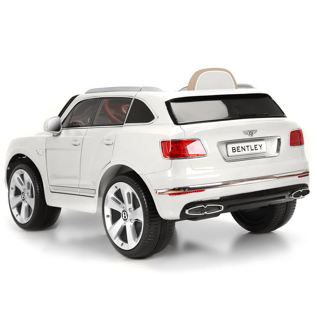 Licensed Bentley Bentayga Electric Ride on Car with Remote Control, 12V Electric SUV Truck for Kids To Drive, Suspension System, Openable Doors, Leather Seat, Music Player