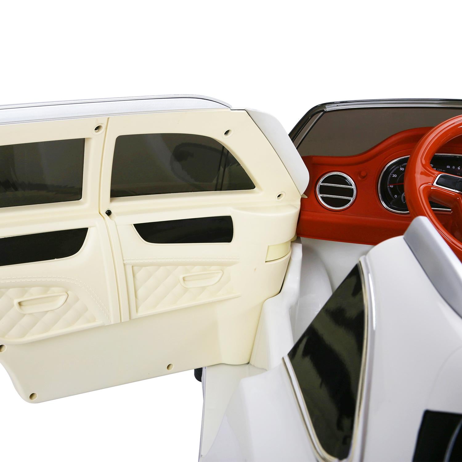 Licensed Bentley Bentayga Electric Ride on Car with Remote Control, 12V Electric SUV Truck for Kids To Drive, Suspension System, Openable Doors, Leather Seat, Music Player