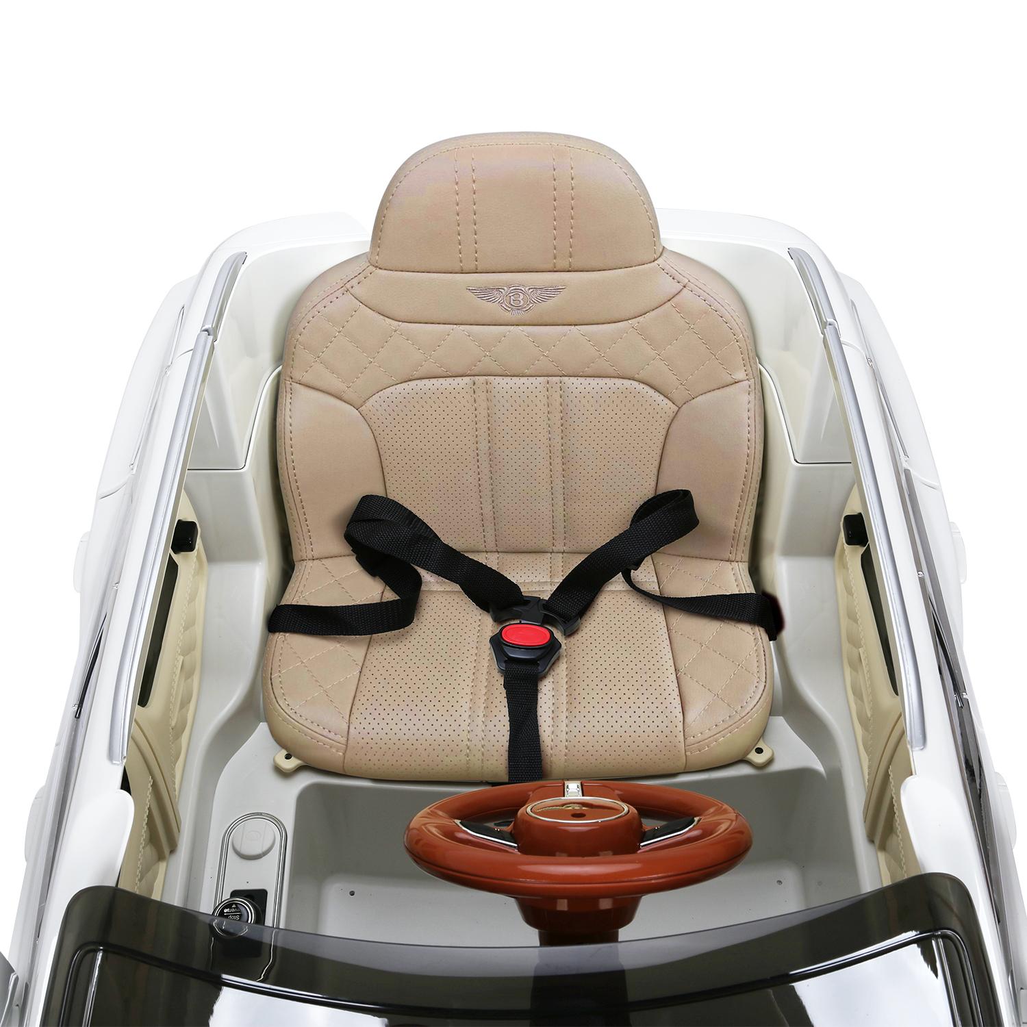 Licensed Bentley Bentayga Electric Ride on Car with Remote Control, 12V Electric SUV Truck for Kids To Drive, Suspension System, Openable Doors, Leather Seat, Music Player