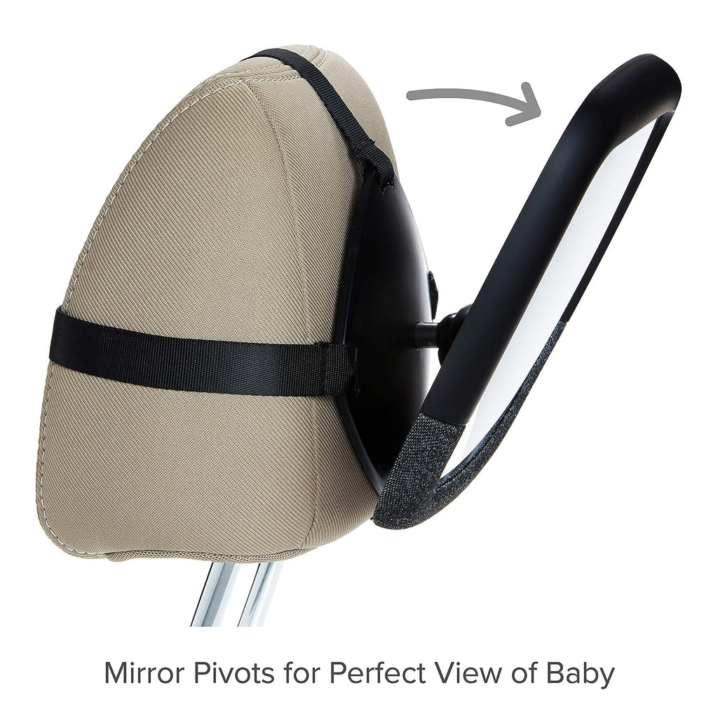 MunchkinBricaMagnetic Stretch to FitSun Shade and 360 Pivot Baby in-SightWide-Angle Adjustable Car Mirror
