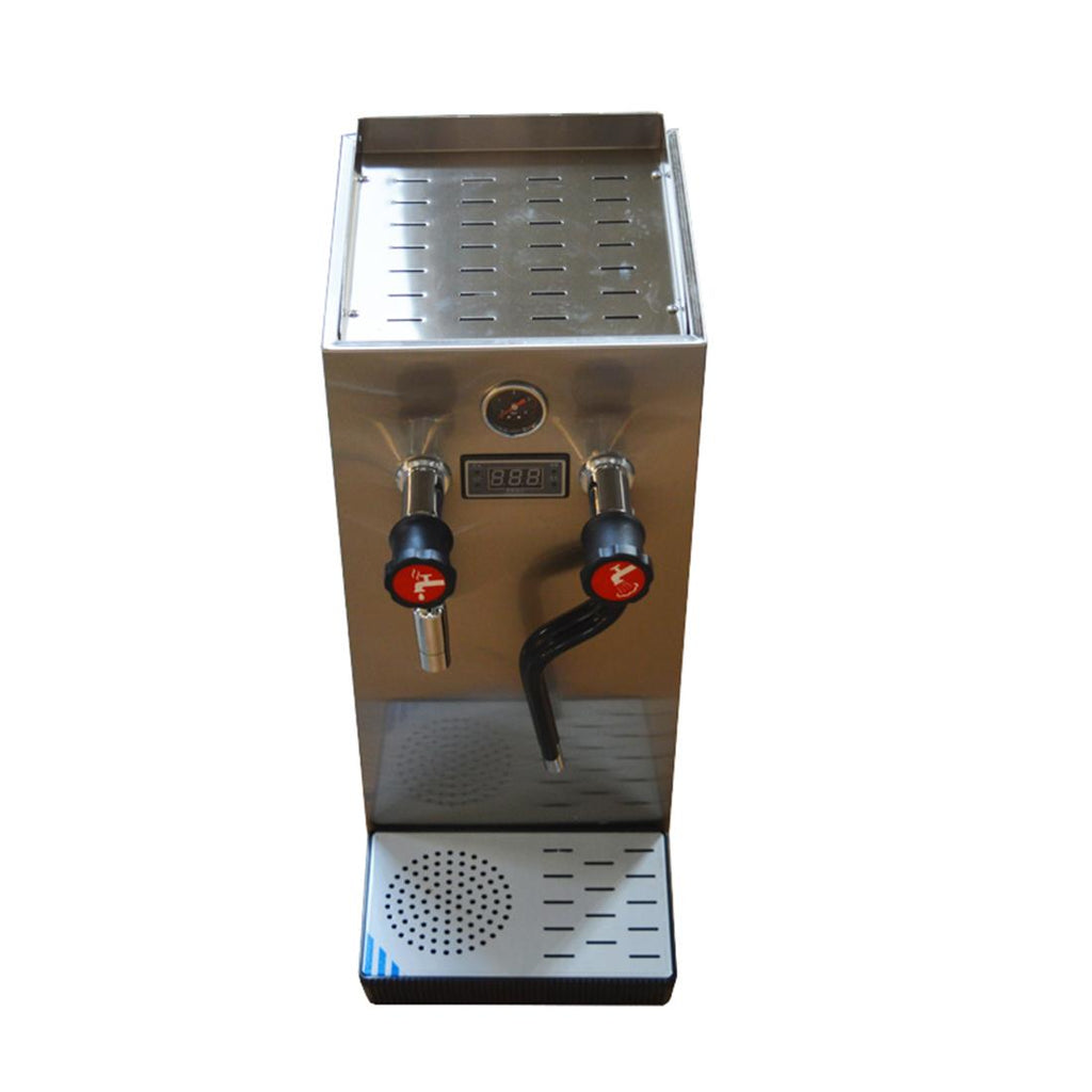 220V Milk Frother Steam Boiling Water Foam Machine  Steel 10L