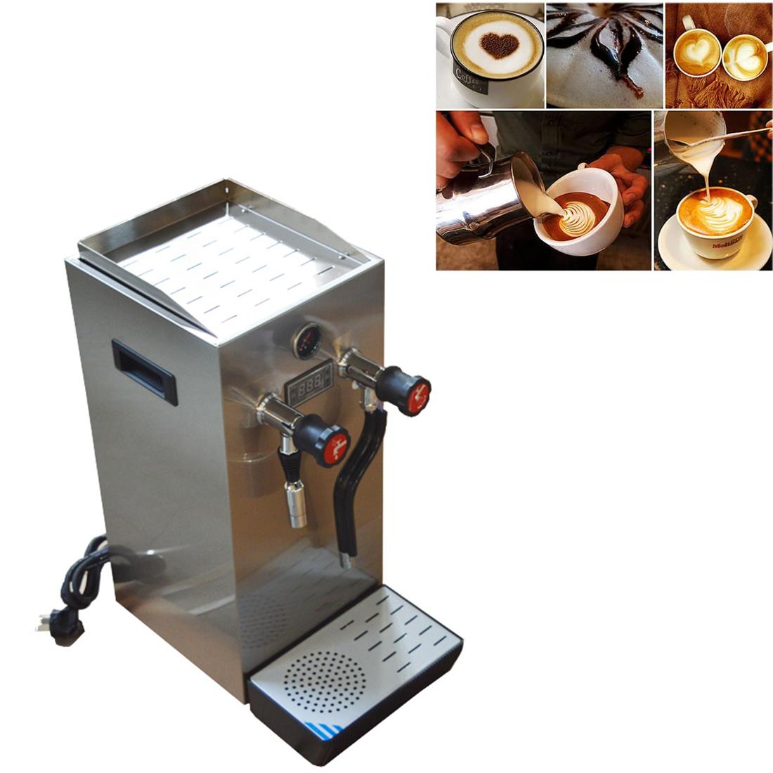 220V Milk Frother Steam Boiling Water Foam Machine  Steel 10L