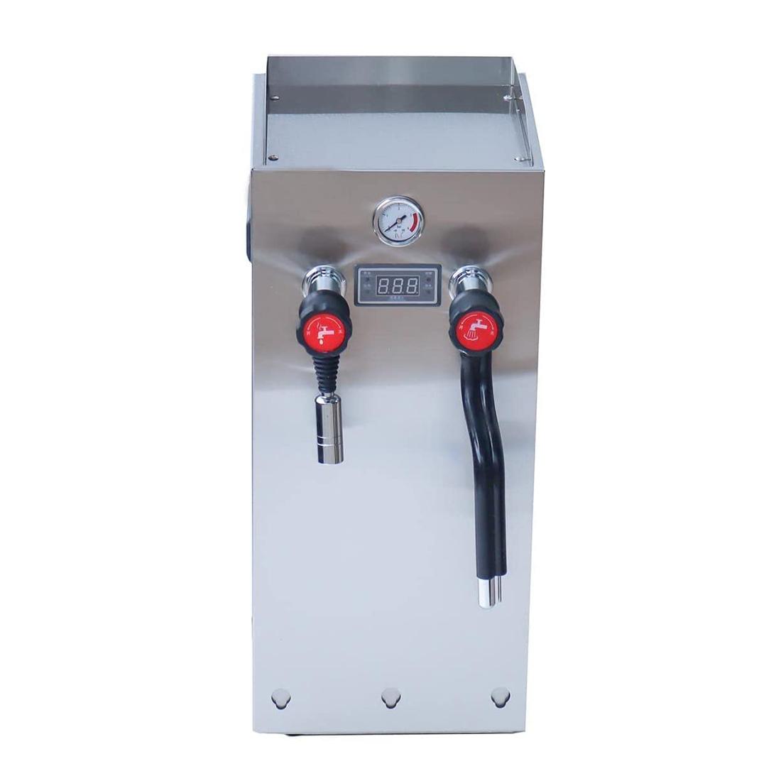 220V Milk Frother Steam Boiling Water Foam Machine  Steel 10L