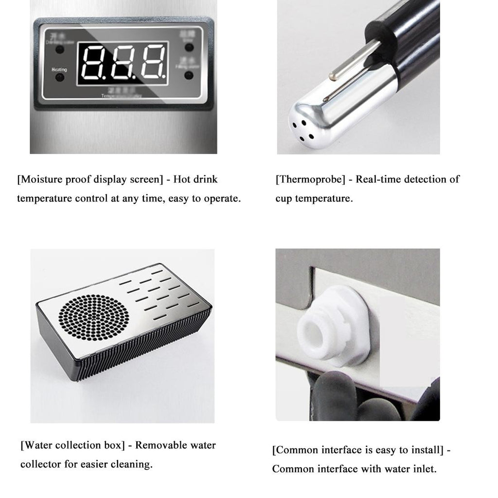 220V Milk Frother Steam Boiling Water Foam Machine  Steel 10L