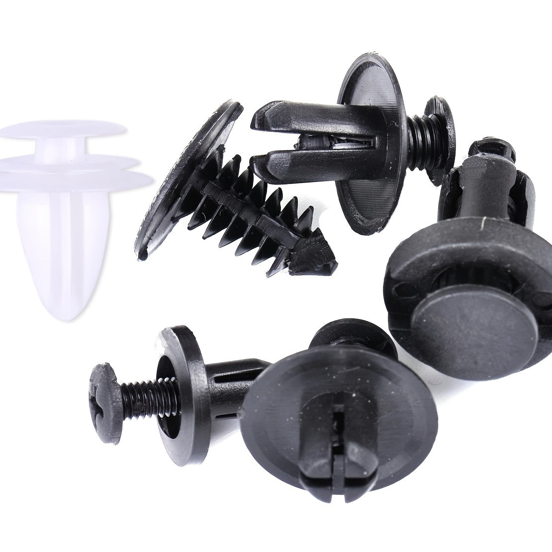 100pcs 6 Sizes Auto Parts Set, Auto Fastener Clip Mixed Car Body Push Retainer Pin Rivet ,Bumper Door Trim Panel Retainer Fastener Kit