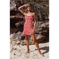 floral printed sleeveless mini dress