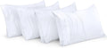 Utopia Bedding Queen Pillowcases - 4 Pack - Envelope Closure - Soft Brushed Microfiber Fabric - Shrinkage and Fade Resistant Pillow Covers Queen Size 20 X 30 Inches (Queen, White)