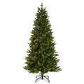 National Tree Company 7.5 ft. Townsend Spruce Slim Tree with Clear Lights