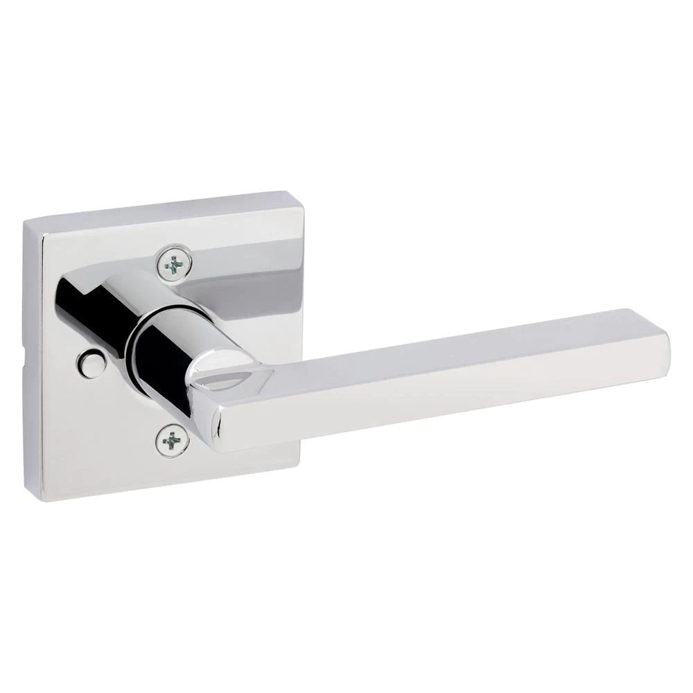 Halifax Square Polished Chrome Privacy Bed/Bath Door Lever