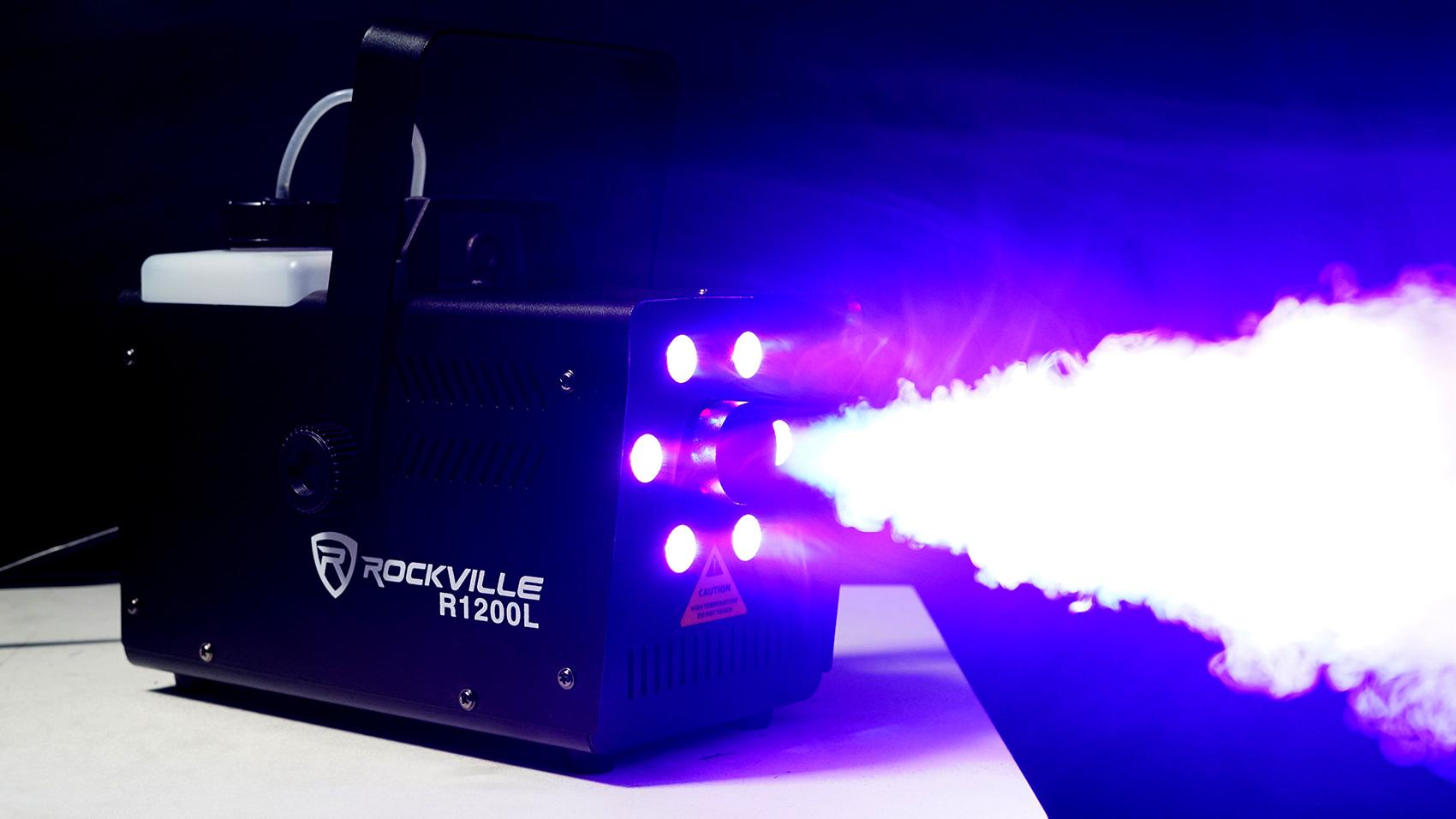 (2) Chauvet DJ EVE P-150 UV DMX Black Light StaCannons+LED Fogger+Fluid