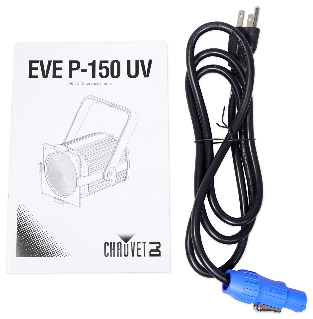 (2) Chauvet DJ EVE P-150 UV DMX Black Light StaCannons+LED Fogger+Fluid