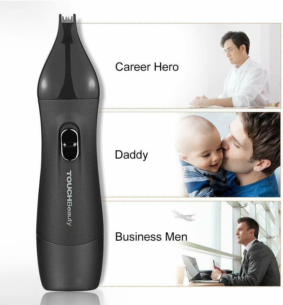 Professional Personal Groomer Set Nose Ear Beard Moustache Facial Hair Black